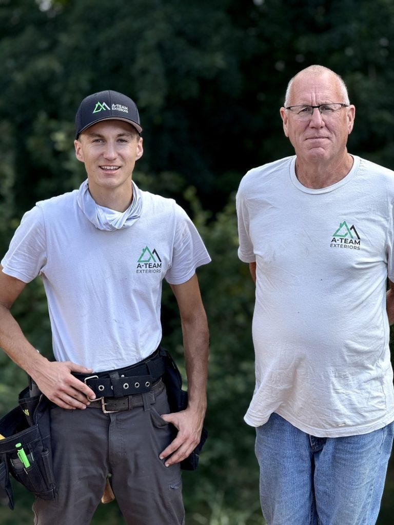 Andrew and his father, the family team behind A-Team Exteriors in Breckenridge, MN